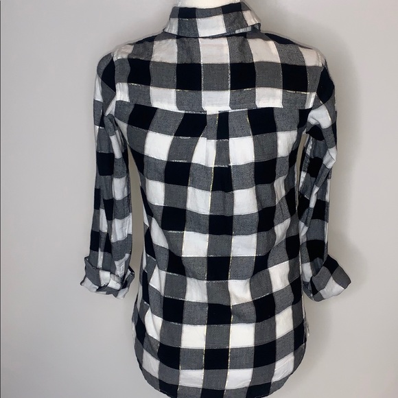 So Perfect Shirt buffalo plaid button down XS - Picture 4 of 7